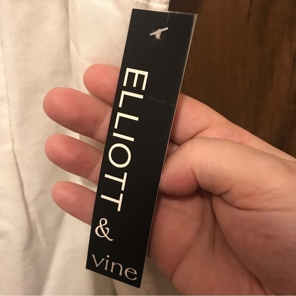 ELLIOT & Vine White Sleeveless Frayed Hem Midi Dress plus size - Picture 7 of 8